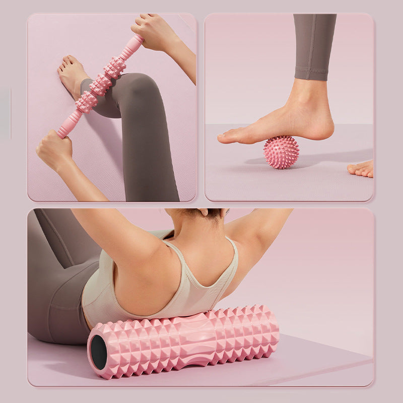 SanFan Home Massager Yoga Column Roller Muscle Relaxation Skinny Legs Spike Massager Back Roller Stretch