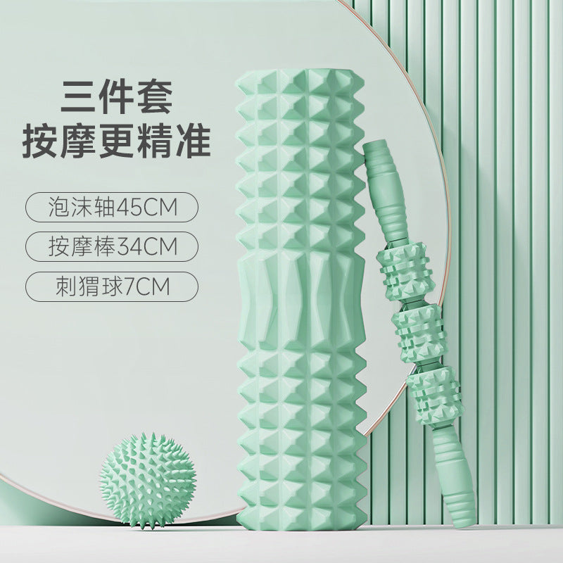 SanFan Home Massager Yoga Column Roller Muscle Relaxation Skinny Legs Spike Massager Back Roller Stretch