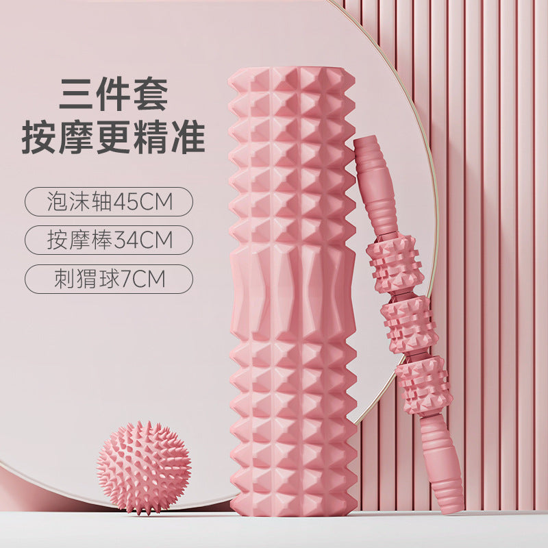 SanFan Home Massager Yoga Column Roller Muscle Relaxation Skinny Legs Spike Massager Back Roller Stretch