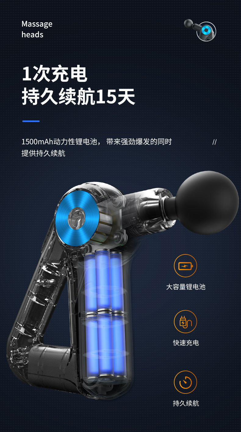 Professional-Grade Mini Fascia Gun Massager for Muscle and Neck, Electric Massage Gun for Shoulder and Neck, Portable Fitness