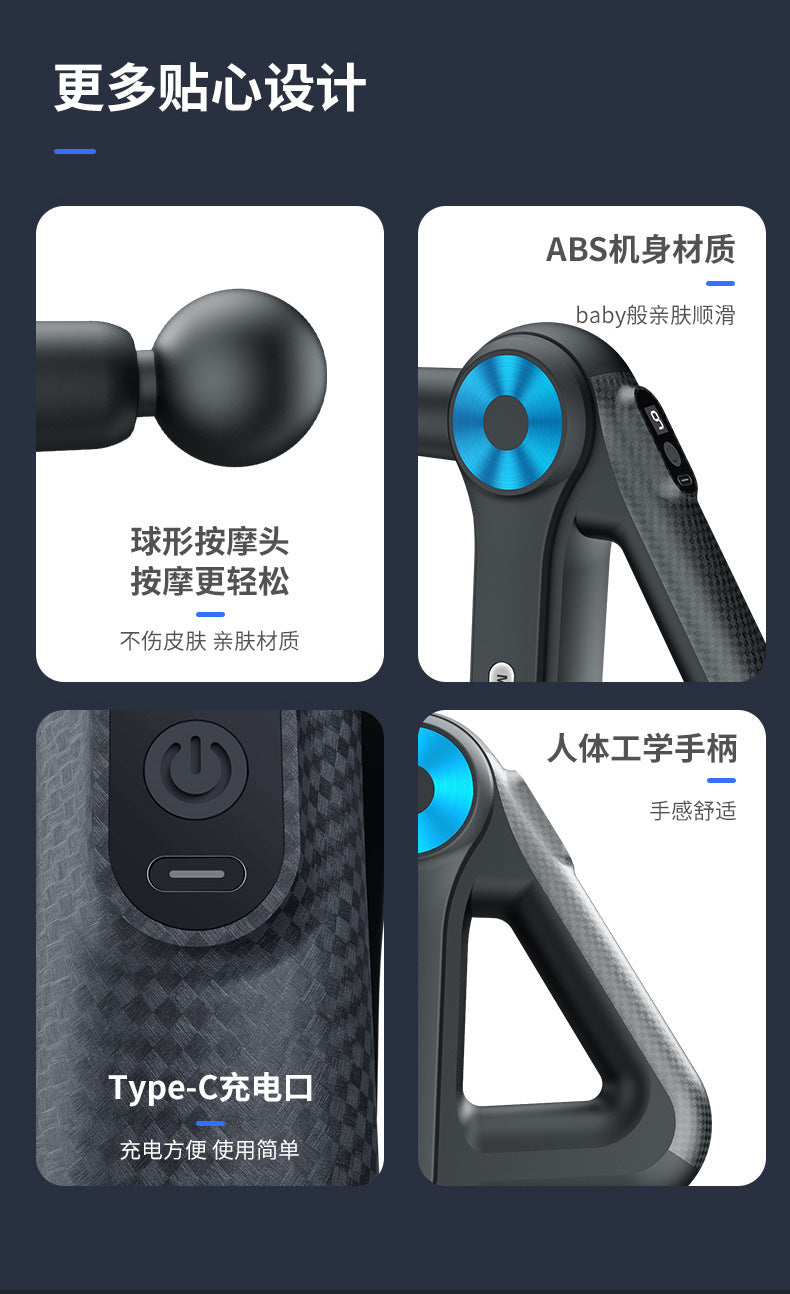Professional-Grade Mini Fascia Gun Massager for Muscle and Neck, Electric Massage Gun for Shoulder and Neck, Portable Fitness